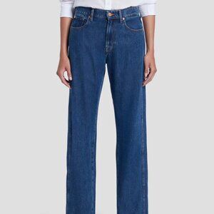 DENIM LUSTRE TESS TROUSER IN DOLLY